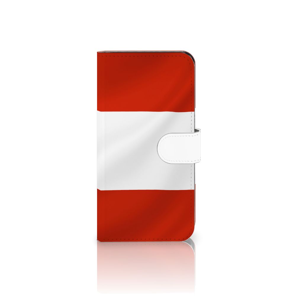 Xiaomi 13 Bookstyle Case Oostenrijk vlag design voorkant