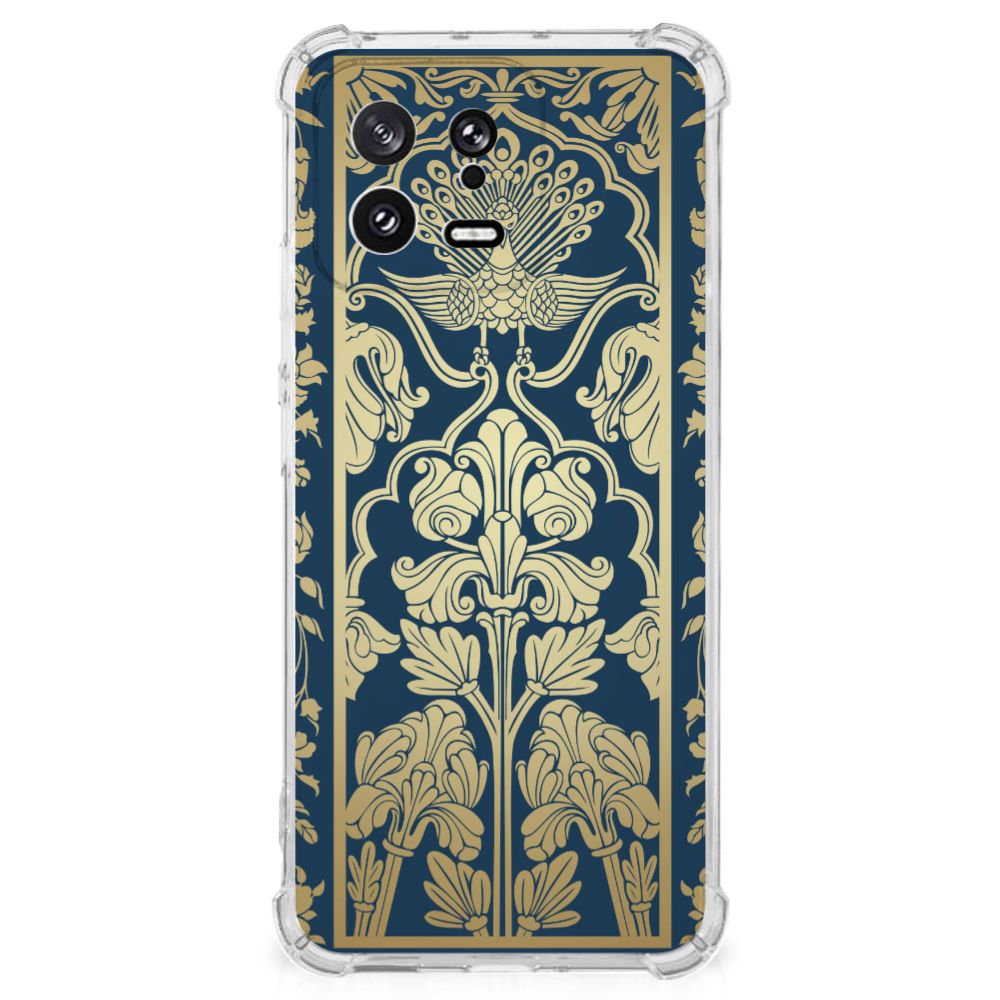 Xiaomi 13 Case Beige Flowers achterkant design bloemen