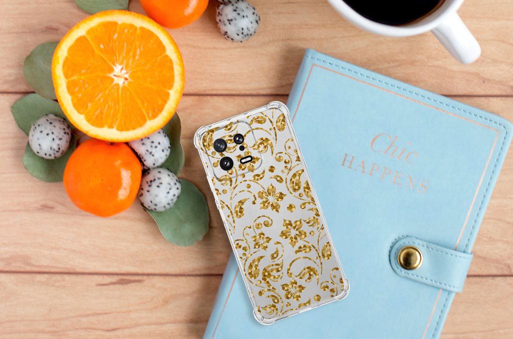 Xiaomi 13 Case Gouden Bloemen B2C Telecom