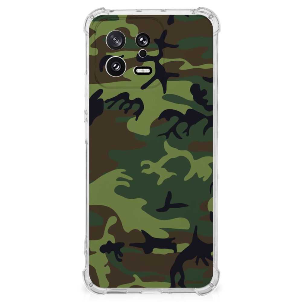 Xiaomi 13 Doorzichtige Silicone Hoesje Army Dark B2C Telecom