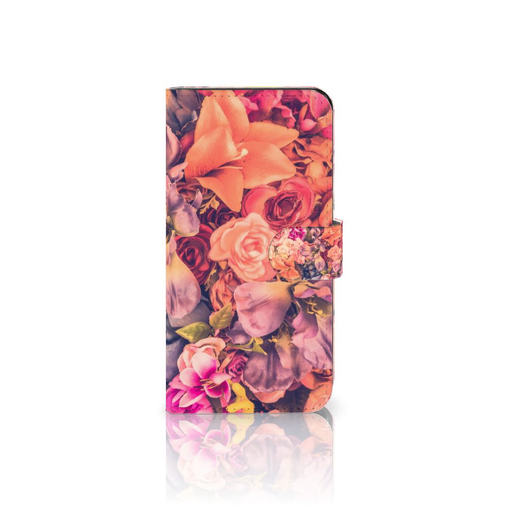 Xiaomi 13 Hoesje Bosje Bloemen boekhoesje bloemen roze oranje paars aanzicht
