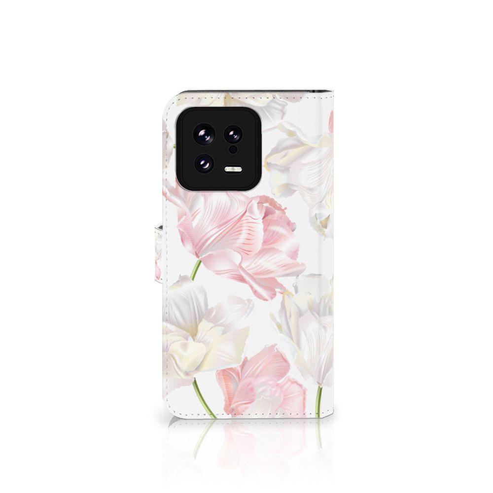 Xiaomi 13 Hoesje Lovely Flowers design bloemen zijaanzicht