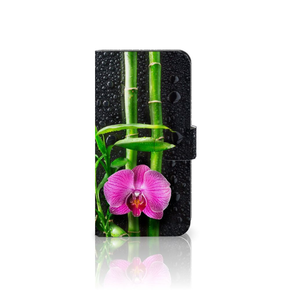 Xiaomi 13 Hoesje Orchidee hoesje met oranje orchidee voorkant