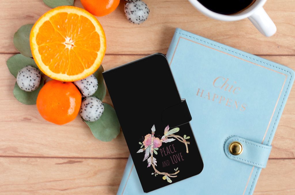 Xiaomi 13 Leuk Hoesje Boho Text zwart ontwerp aanzicht