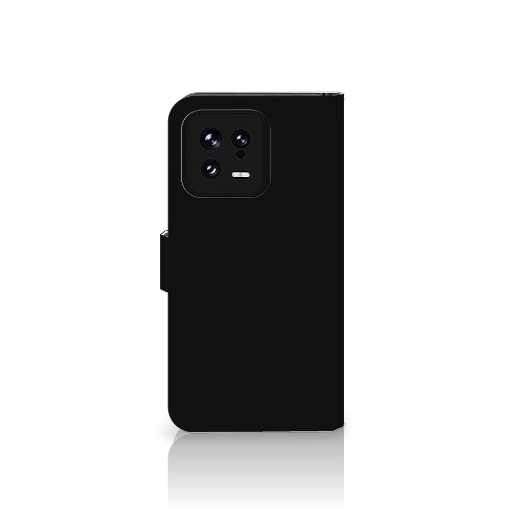 Xiaomi 13 Leuk Hoesje Boho Text zwart aanzicht