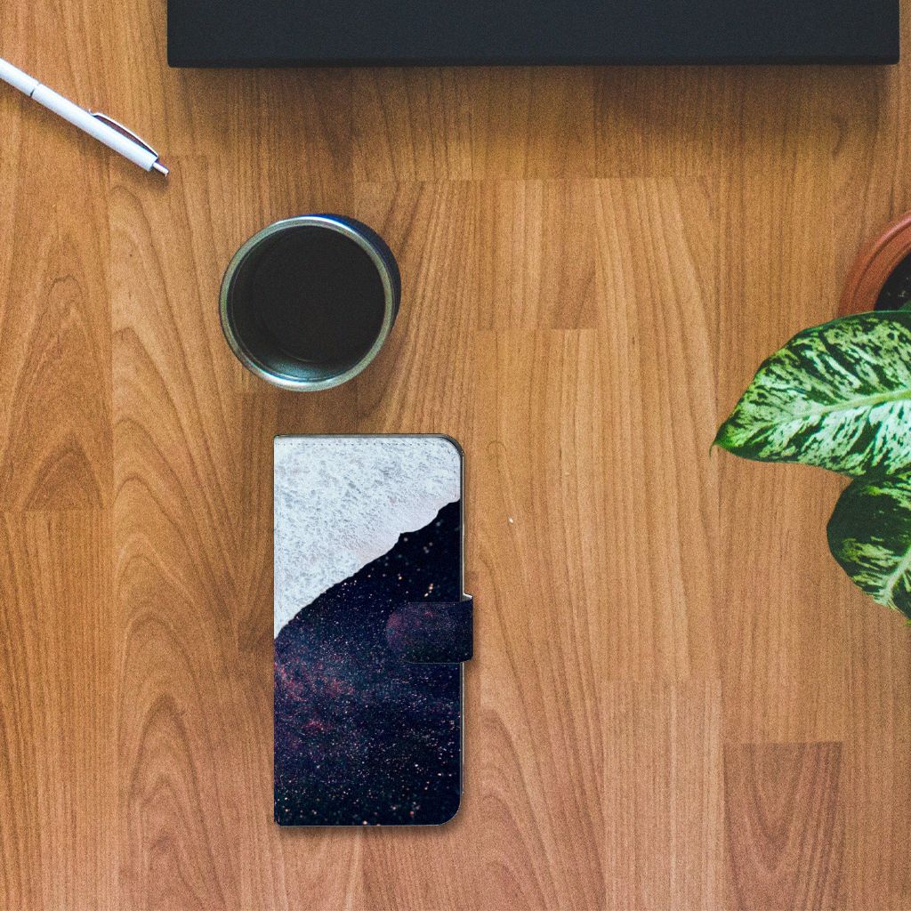 Xiaomi 13 Lite Book Case Sea in Space boekhoesje abstract kunst ontwerp aanzicht