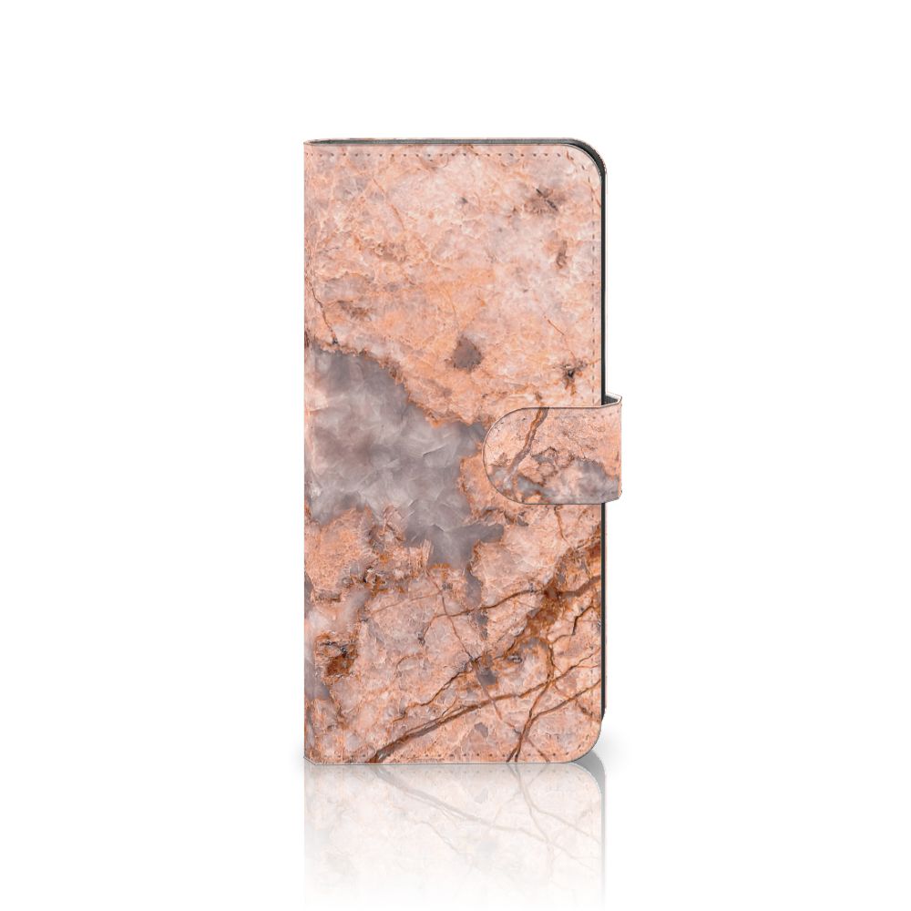 Xiaomi 13 Lite Bookcase Marmer Oranje Bookcase Marmer Oranje front
