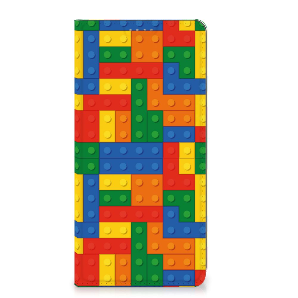 Xiaomi 13 Lite Hoesje met Magneet Blokken design Lego print voorkant