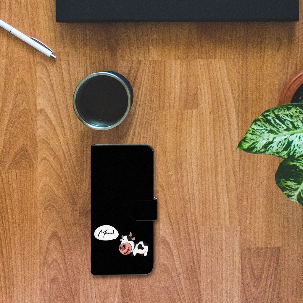Xiaomi 13 Lite Leuk Hoesje Cow telefoonhoesje cow design aanzicht