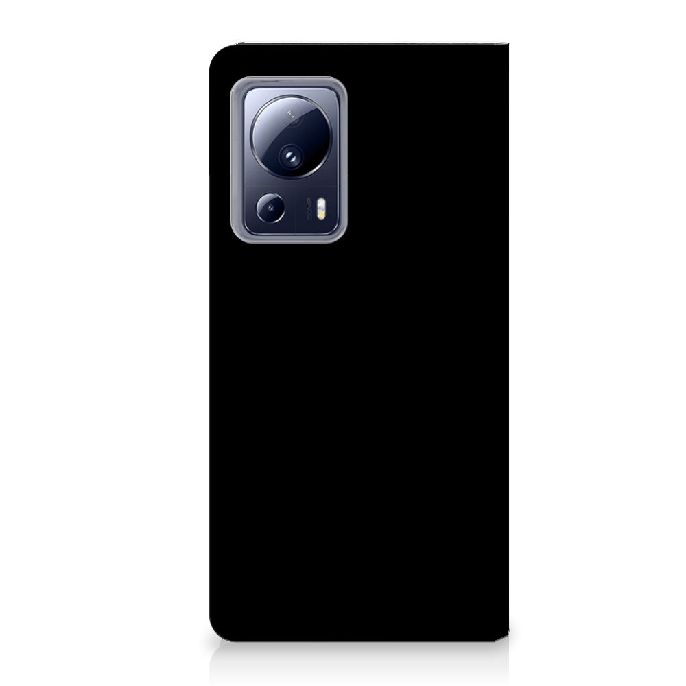 Xiaomi 13 Lite Magnet Case Cow zwart achterkant