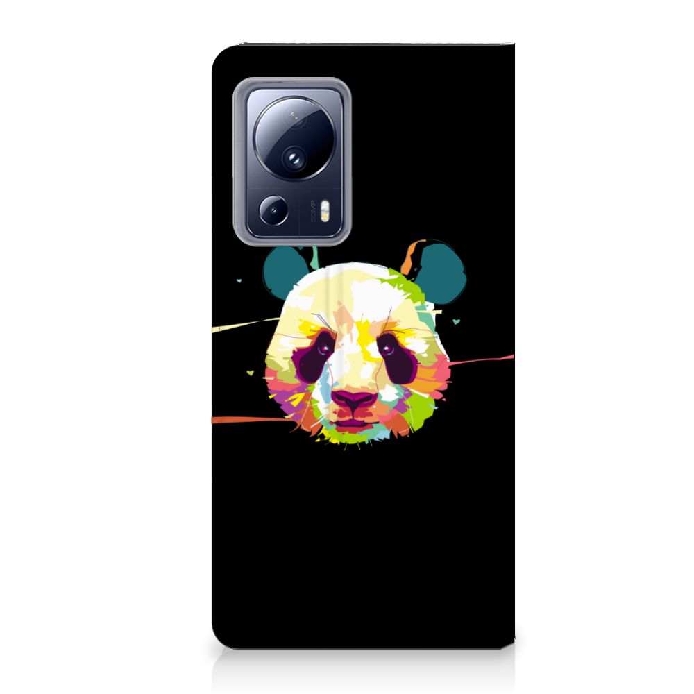 Xiaomi 13 Lite Magnet Case Panda Color panda design voorkant