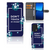 Xiaomi 13 Lite Portemonnee Hoesje Flowers Blue DTMP voorkant binnenzijde achterkant