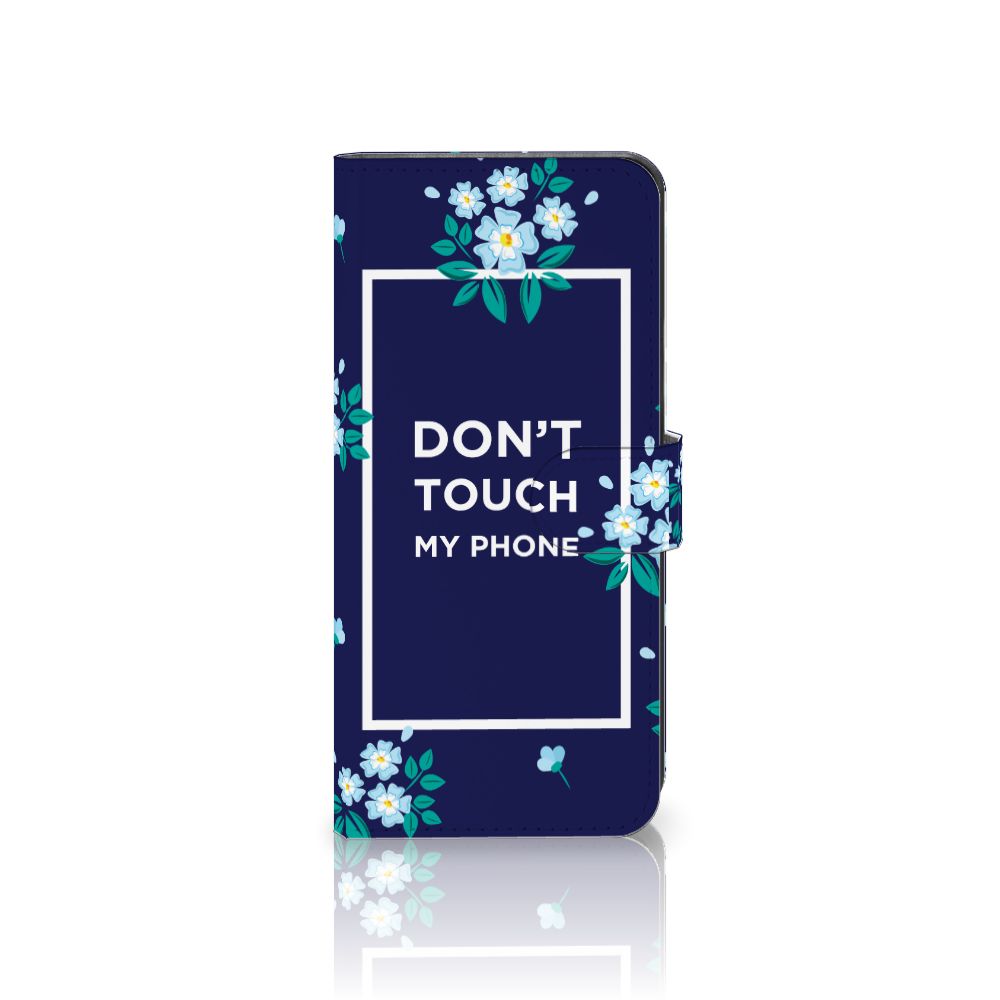 Xiaomi 13 Lite Portemonnee Hoesje Flowers Blue DTMP voorzijde