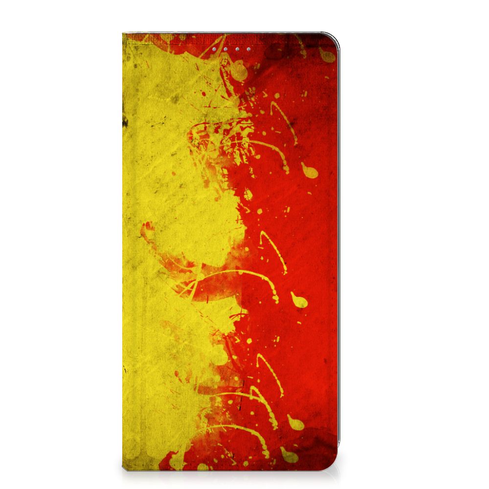 Xiaomi 13 Lite Standcase België design hoesje vlag kleuren voorkant