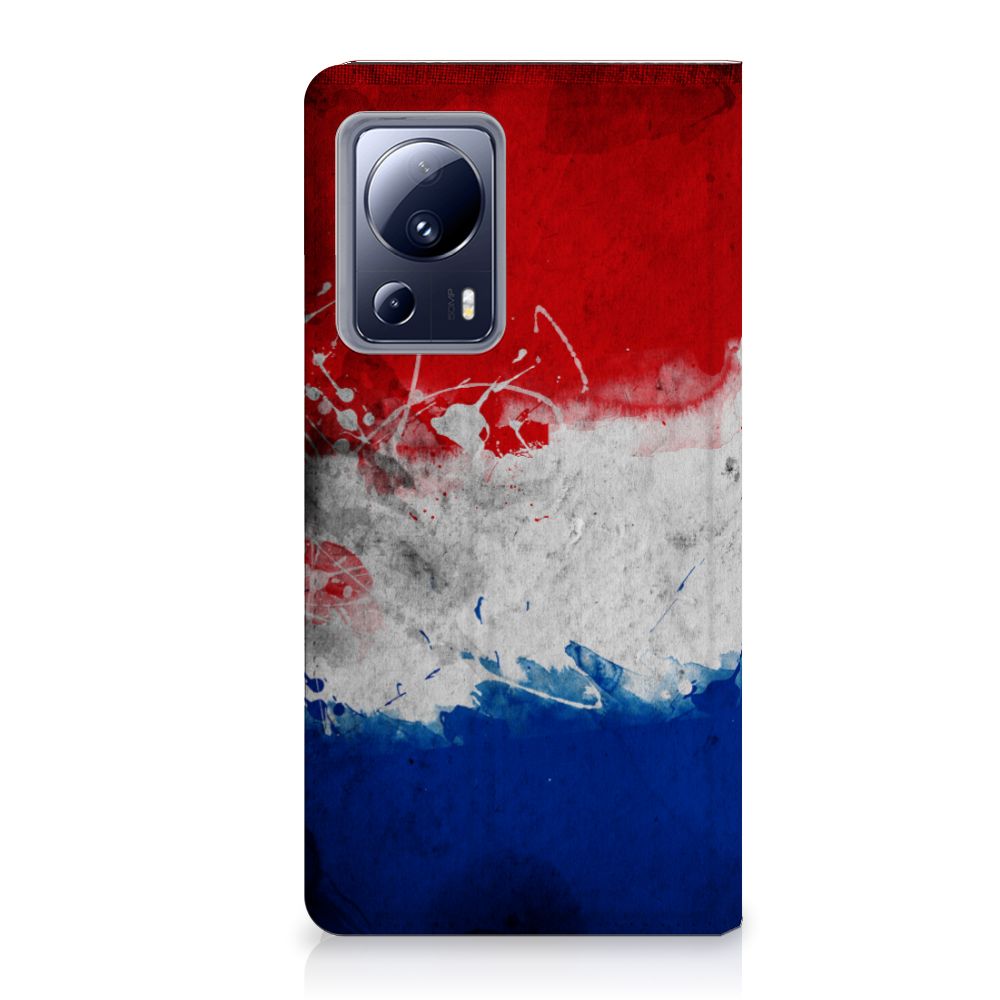 Xiaomi 13 Lite Standcase Nederland met Nederlandse vlag voor bescherming en uitstraling 🇳🇱