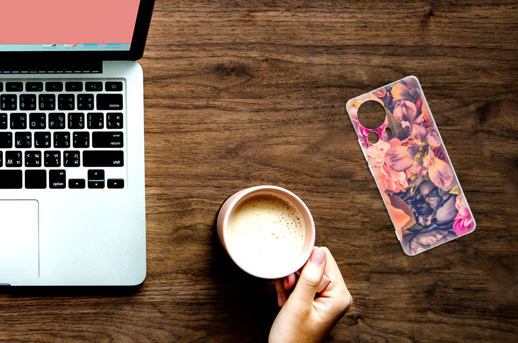 Xiaomi 13 Lite TPU Case Bosje Bloemen bloemen design bovenaanzicht