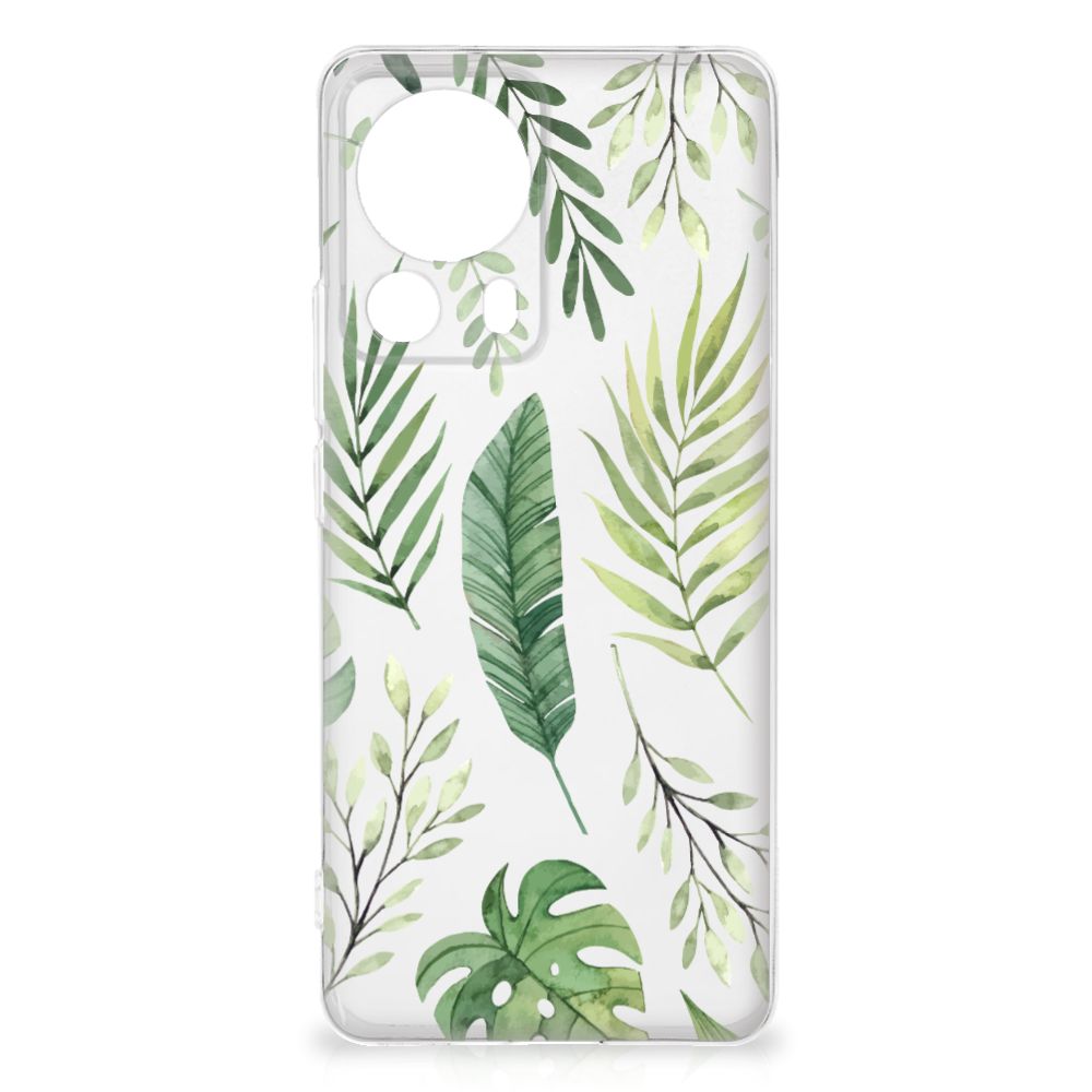 Xiaomi 13 Lite TPU Case Leaves bladeren groen