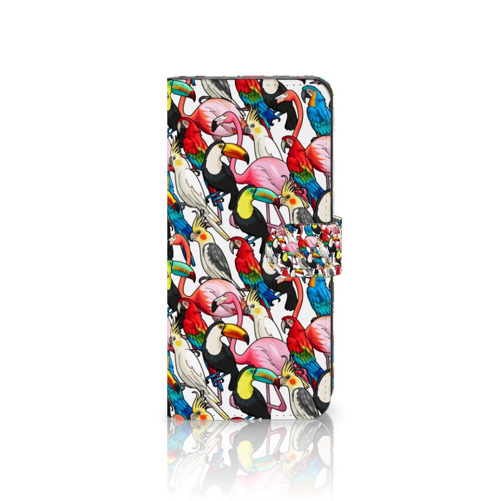 Xiaomi 13 Lite Telefoonhoesje met Pasjes Birds telefoonhoesje design vogels aanzicht