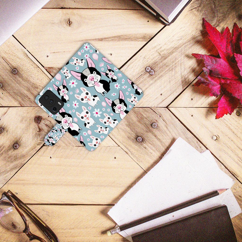 Xiaomi 13 Lite Telefoonhoesje met Pasjes Hondjes hondjes cartoon design bovenaanzicht