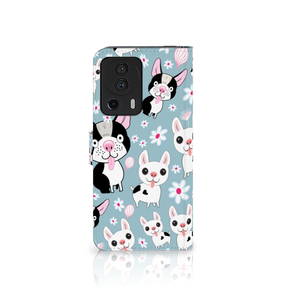 Xiaomi 13 Lite Telefoonhoesje met Pasjes Hondjes cartoon design voorkant