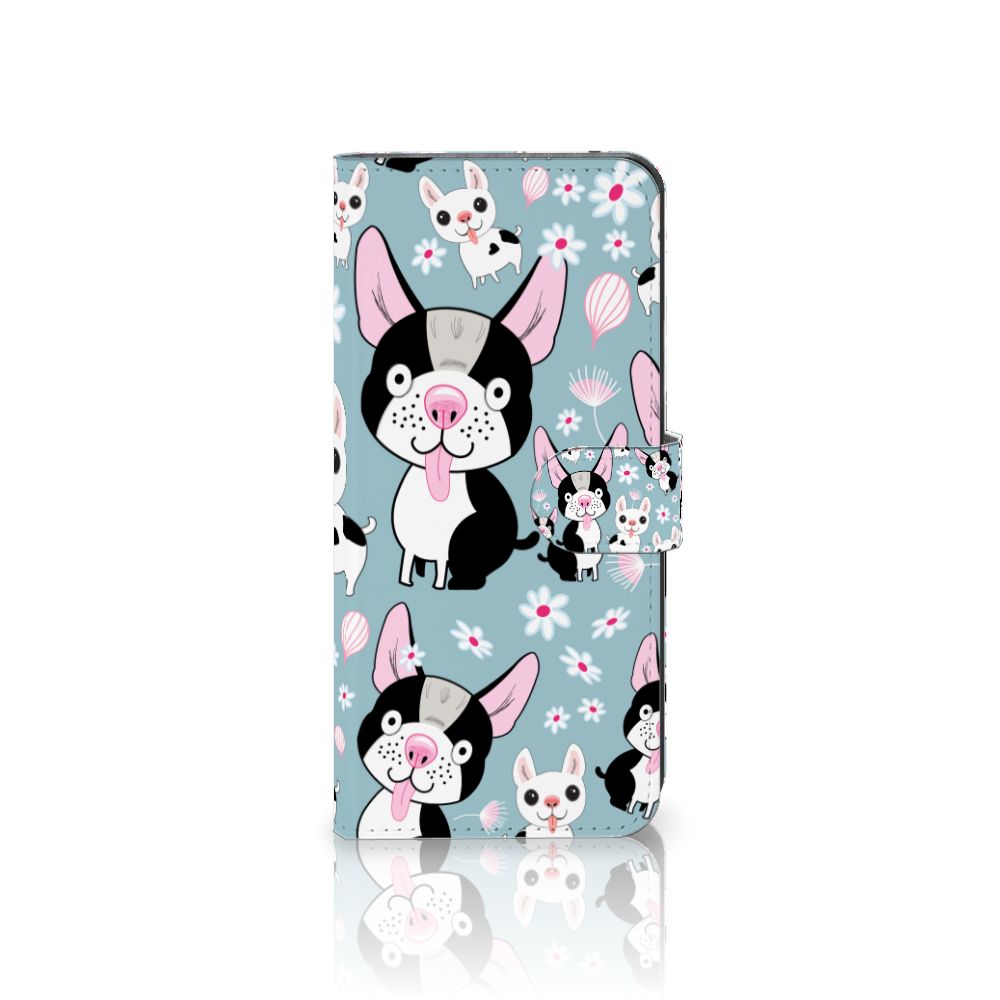 Xiaomi 13 Lite Telefoonhoesje met Pasjes Hondjes boekenhoes cartoon honden blauw