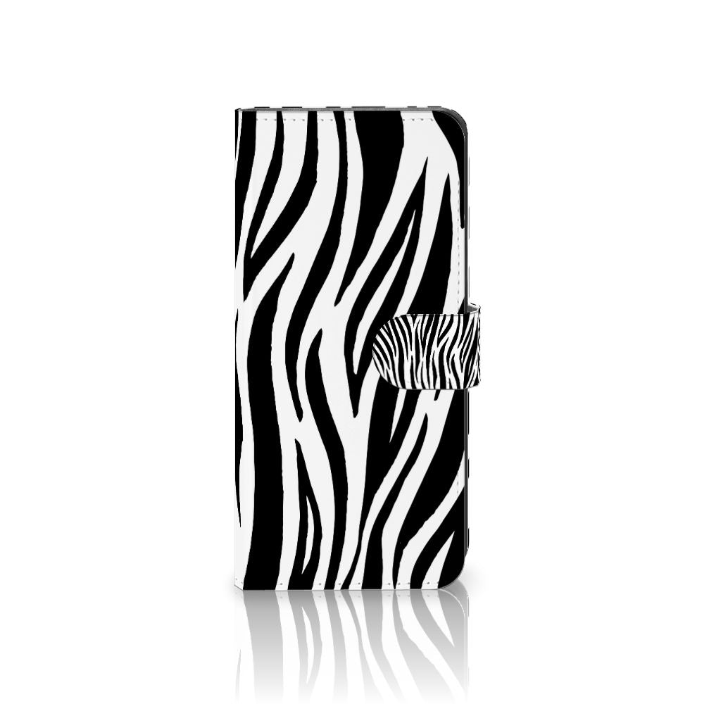 Xiaomi 13 Lite Telefoonhoesje met Pasjes Zebra zebraprint voorzijde