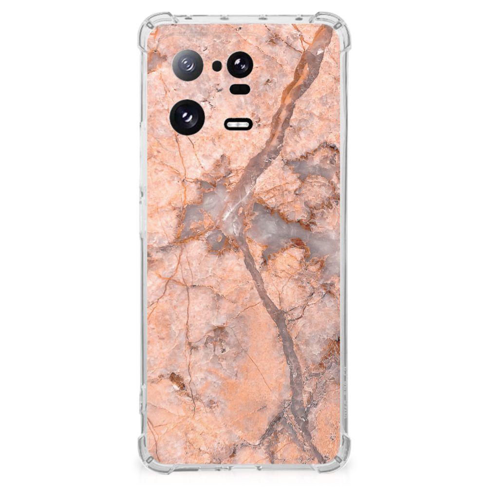 Xiaomi 13 Pro Anti-Shock Hoesje Marmer Oranje B2C Telecom