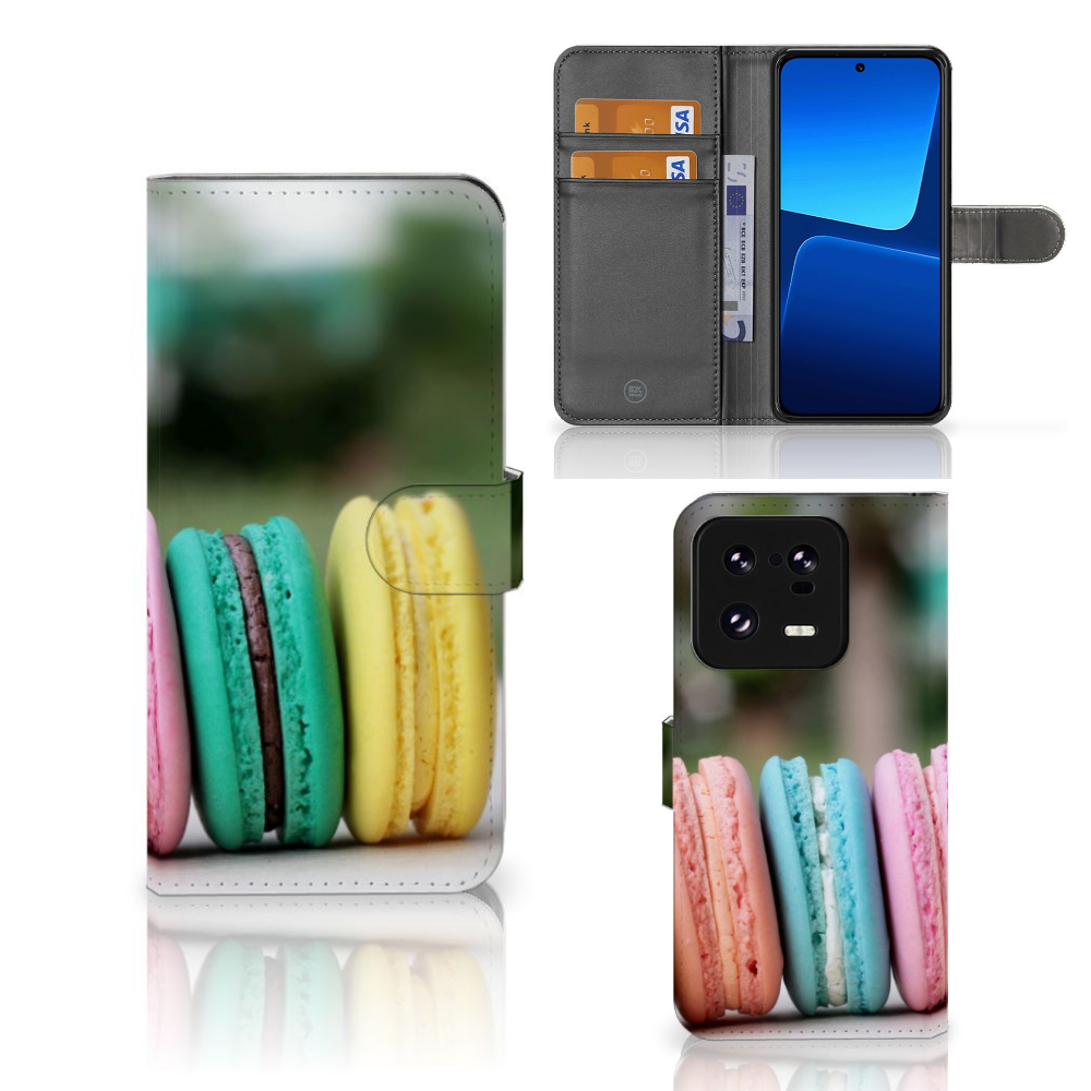 Xiaomi 13 Pro Book Cover Macarons in pastelkleuren met bescherming en gebruiksgemak, ideaal als cadeau.