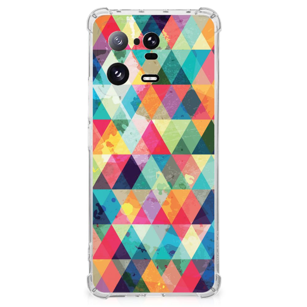 Xiaomi 13 Pro Doorzichtige Silicone Hoesje Geruit B2C Telecom
