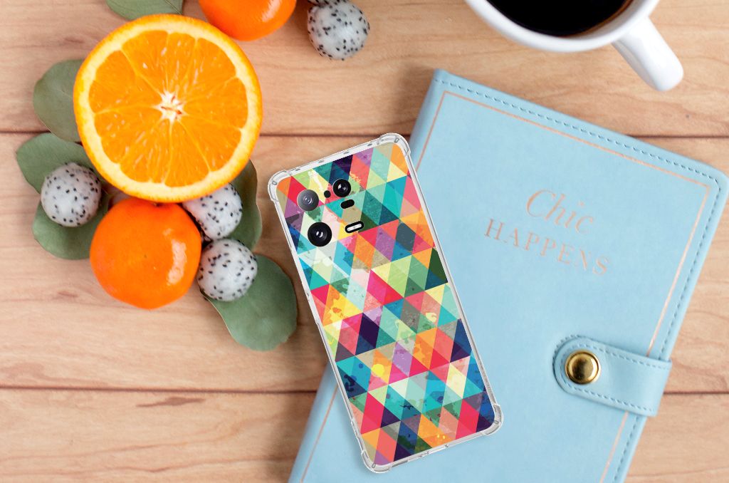 Xiaomi 13 Pro Doorzichtige Silicone Hoesje Geruit B2C Telecom