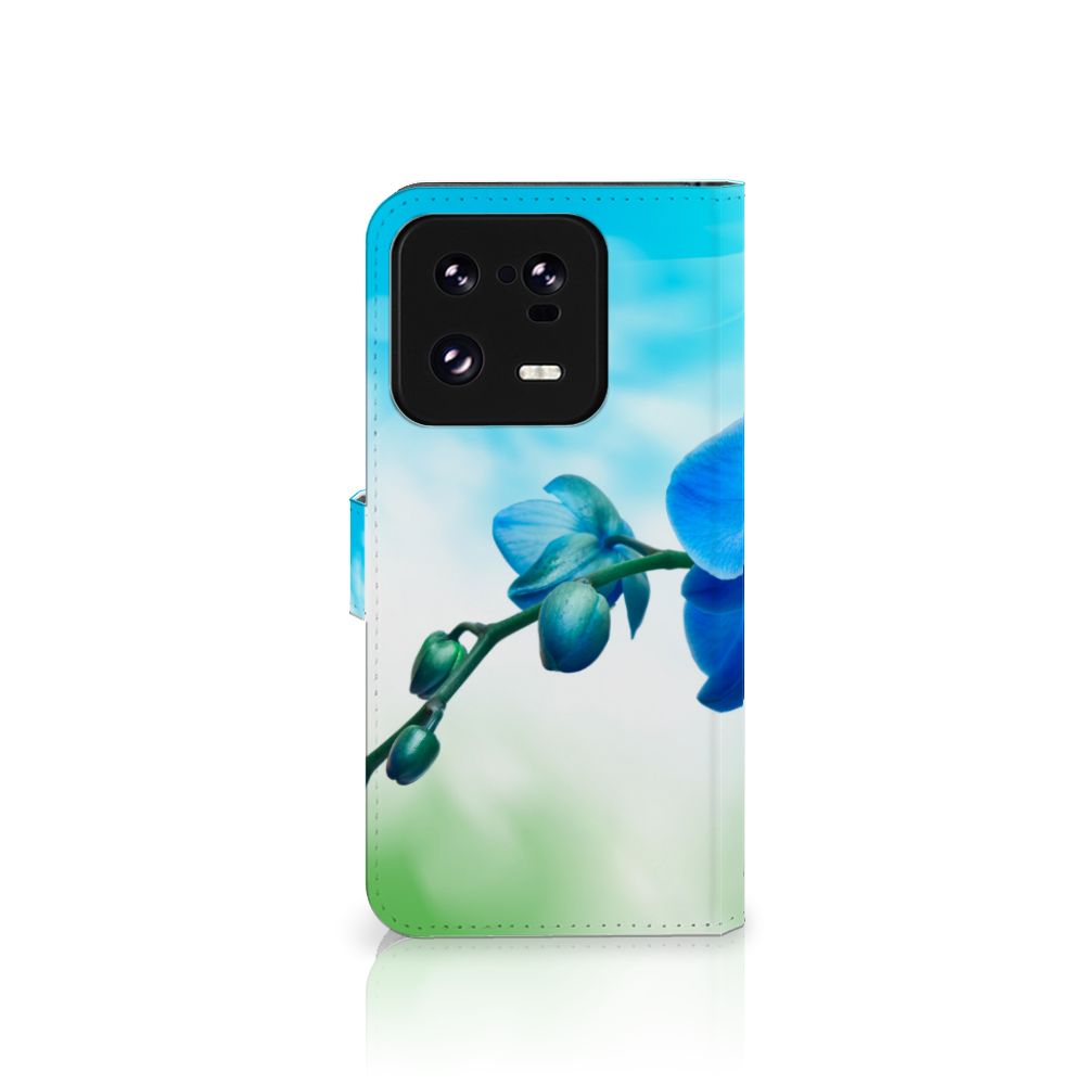 Xiaomi 13 Pro Hoesje Orchidee Blauw telefoonhoesje Orchidee Blauw voorkant