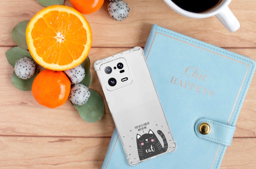 Xiaomi 13 Pro Stevig Bumper Hoesje Cat Good Day B2C Telecom