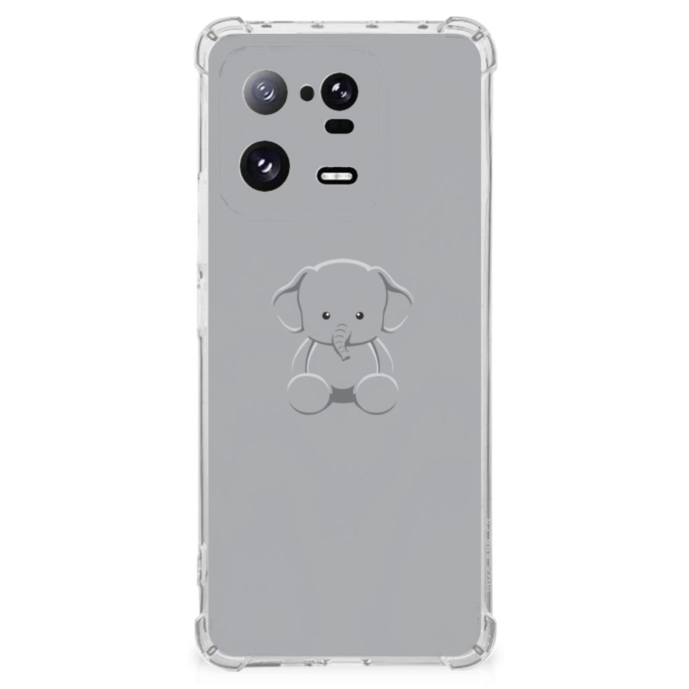 Xiaomi 13 Pro Stevig Bumper Hoesje Grijs Baby Olifant B2C Telecom