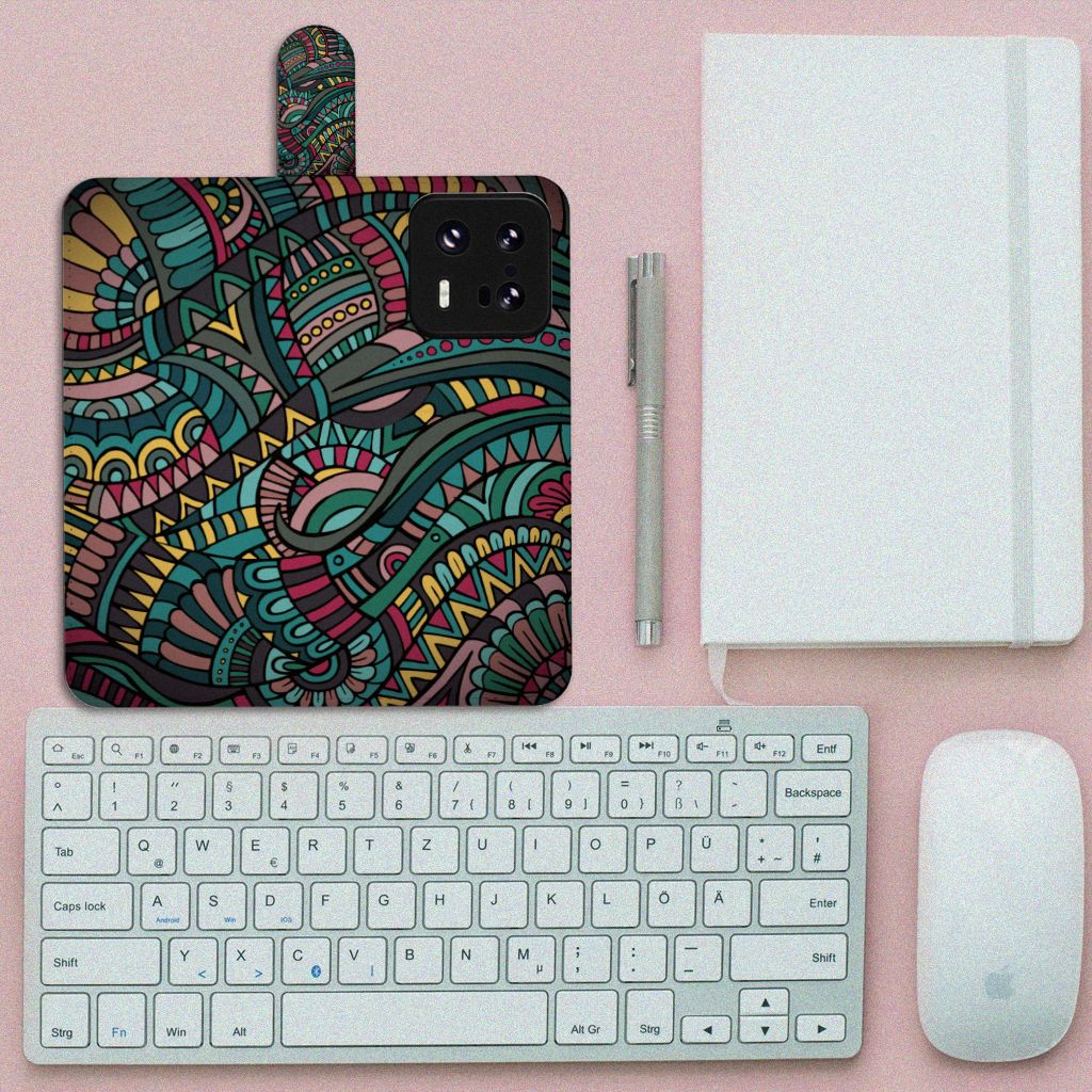 Xiaomi 13 Pro Telefoon Hoesje Aztec telefoonhoesje design Aztec bovenaanzicht