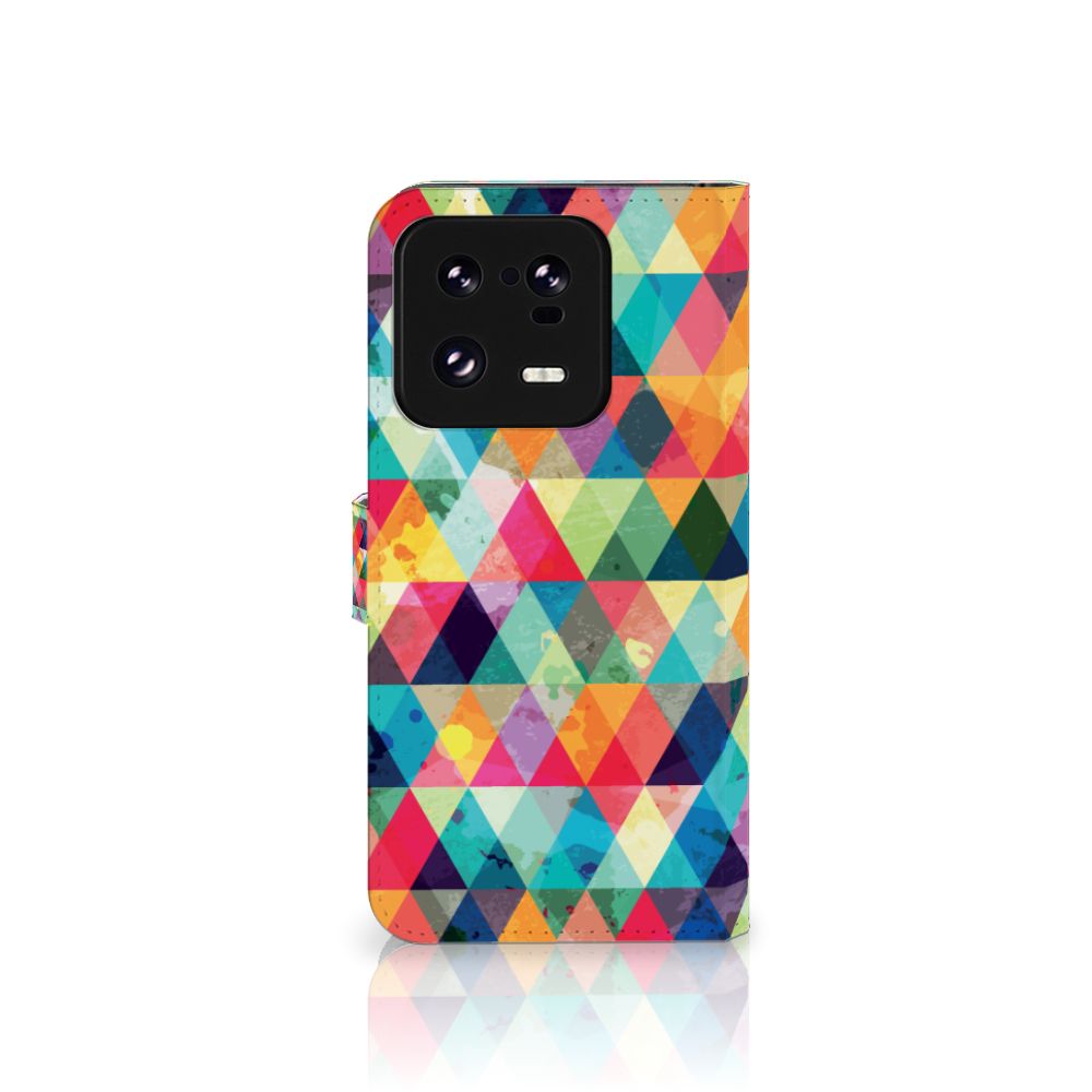 Xiaomi 13 Pro Telefoon Hoesje Geruit met kleurrijk ruitjesdesign, perfect cadeau voor gebruiksgemak en bescherming 🎁.