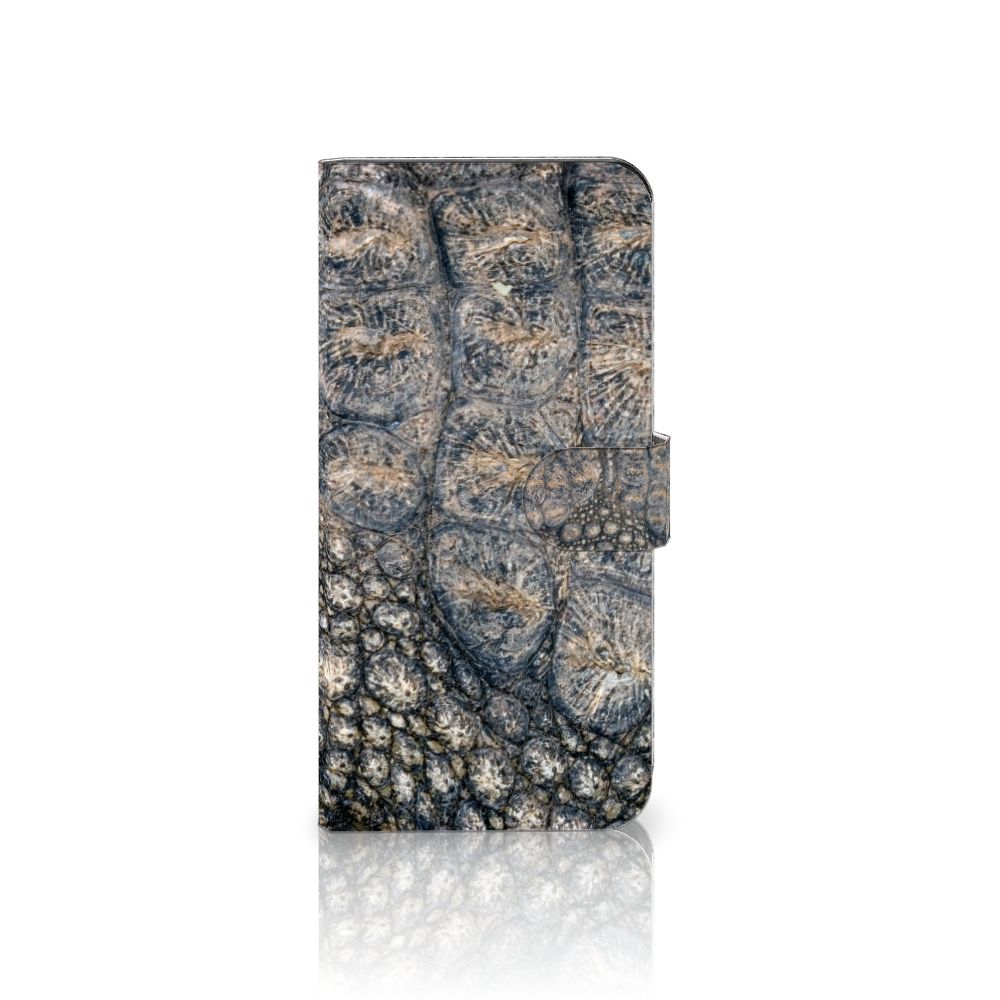 Xiaomi 13 Pro Telefoonhoesje met Pasjes Krokodillenprint telefoonhoesje krokodillenprint voorkant