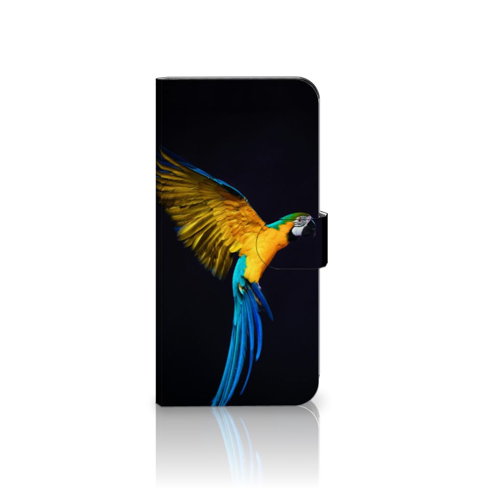 Xiaomi 13 Pro Telefoonhoesje met Pasjes Papegaai boekhoesje papegaai aanzicht