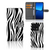 Xiaomi 13 Pro Telefoonhoesje met Pasjes Zebra zebraprint telefoonhoesje aanzicht