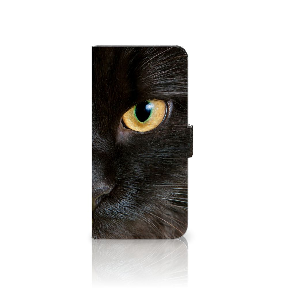 Xiaomi 13 Pro Telefoonhoesje met Pasjes Zwarte Kat design Zwarte Kat aanzicht