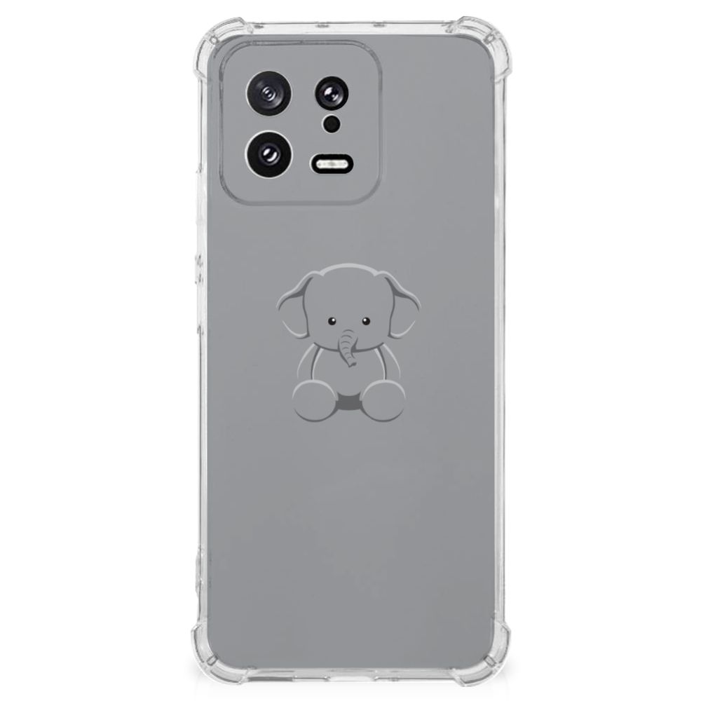 Xiaomi 13 Stevig Bumper Hoesje Grijs Baby Olifant B2C Telecom