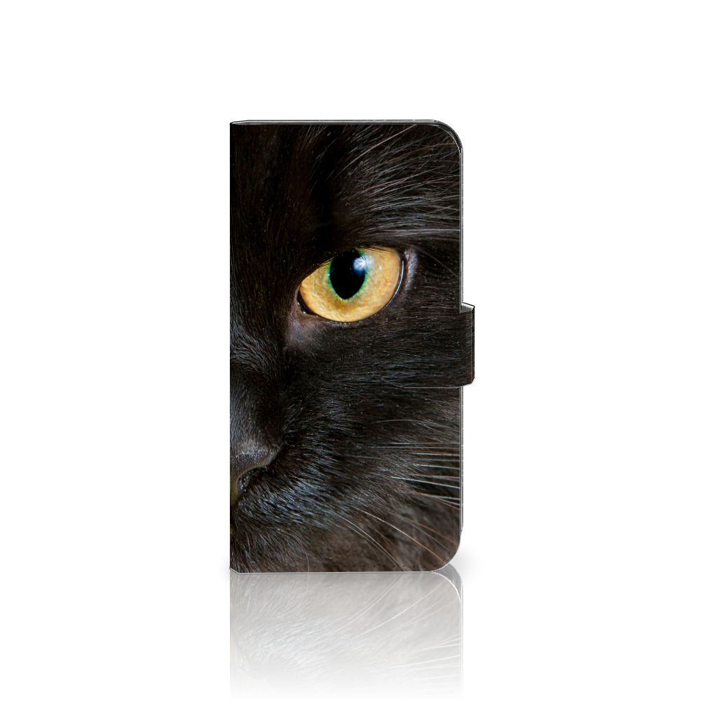 Xiaomi 13 Telefoonhoesje met Pasjes Zwarte Kat ontwerp zwart kat aanzicht
