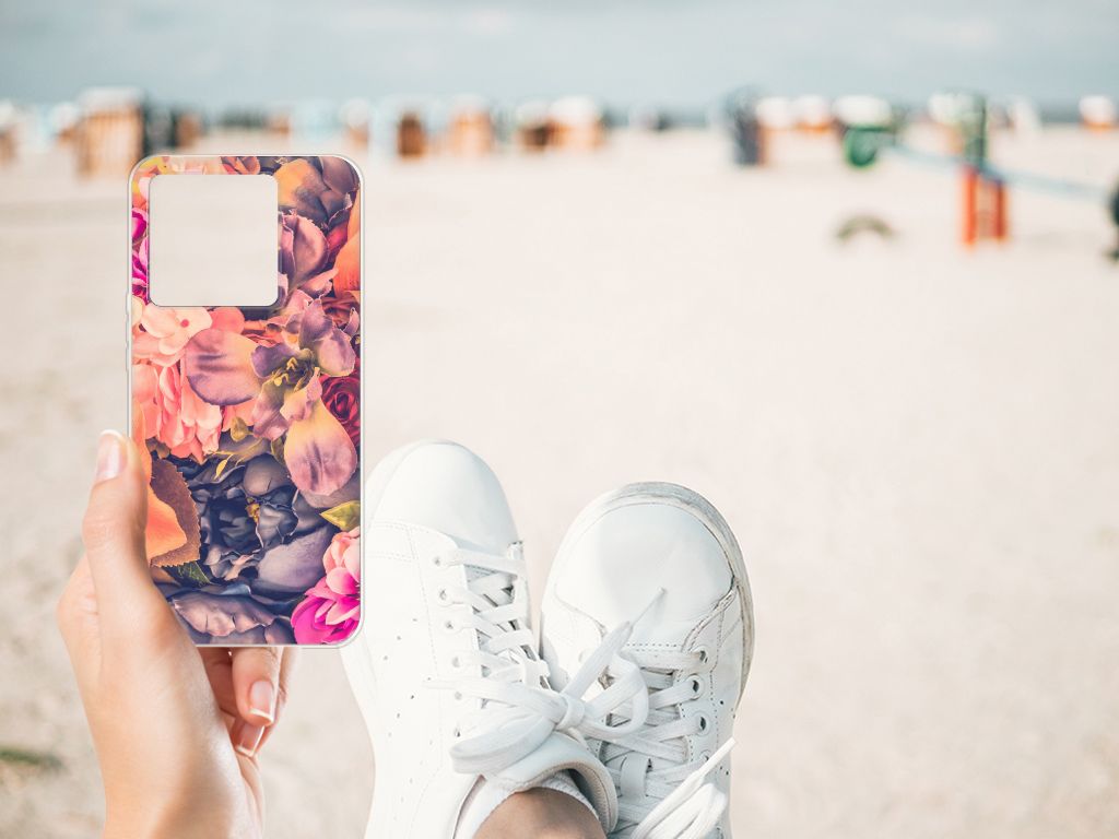 Xiaomi 13T TPU Case Bosje Bloemen hand strand sneakers