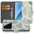 Xiaomi 15 Book Case ‘Leaves’ book case bladeren design voorzijde