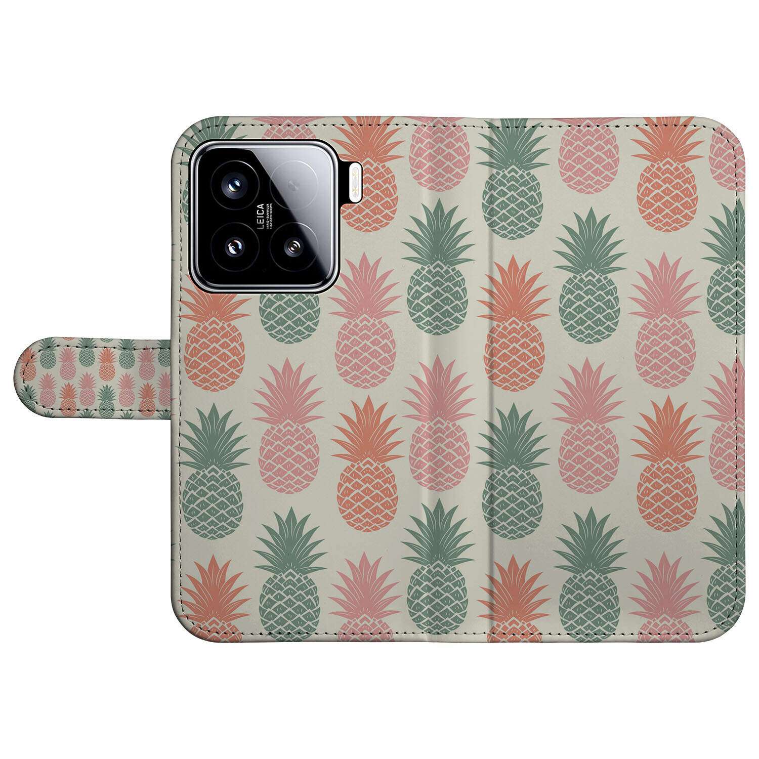 Xiaomi 15 Book Cover Ananas boekhoes ananas design voorkant