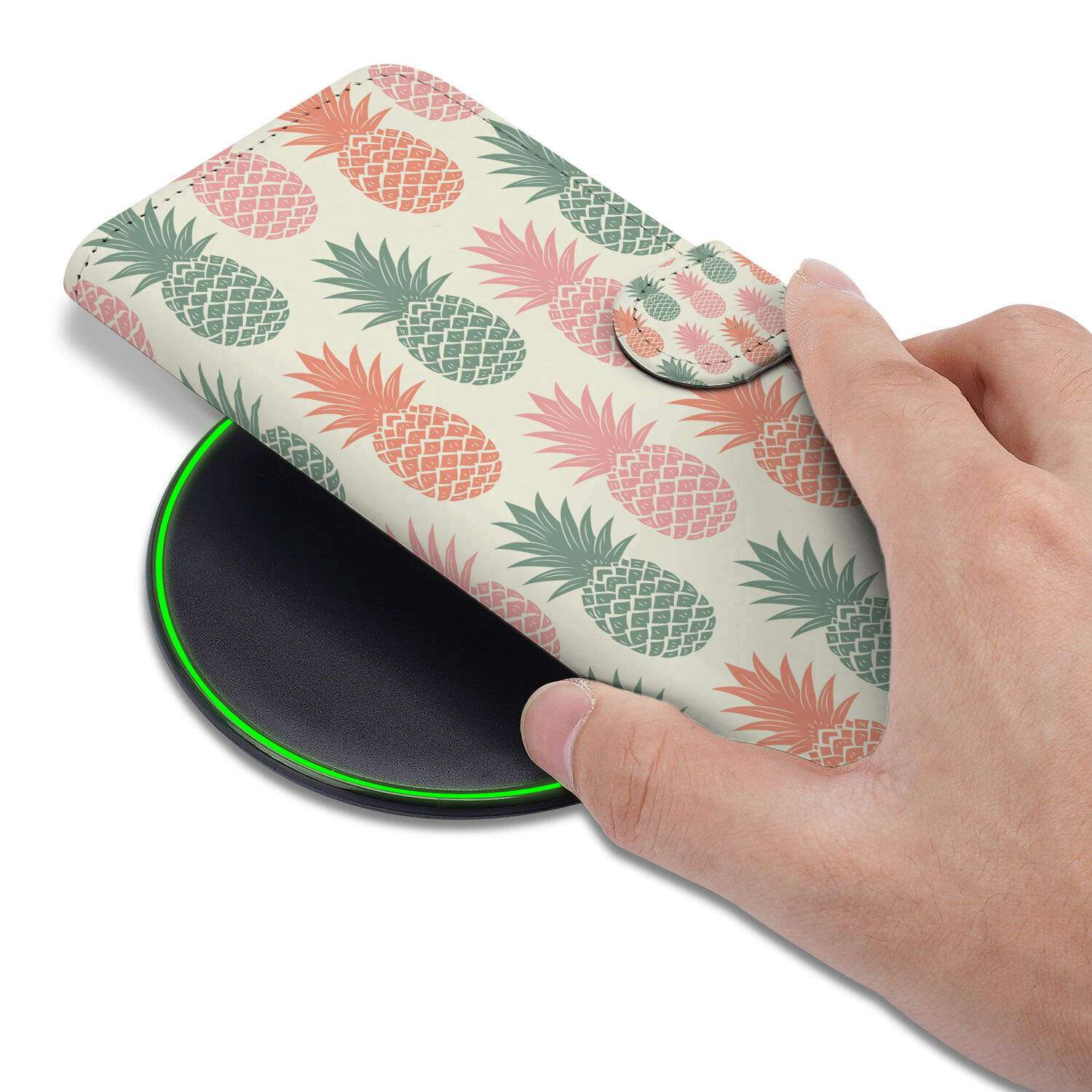 Xiaomi 15 Book Cover Ananas boekhoes ananas ontwerp bovenaanzicht