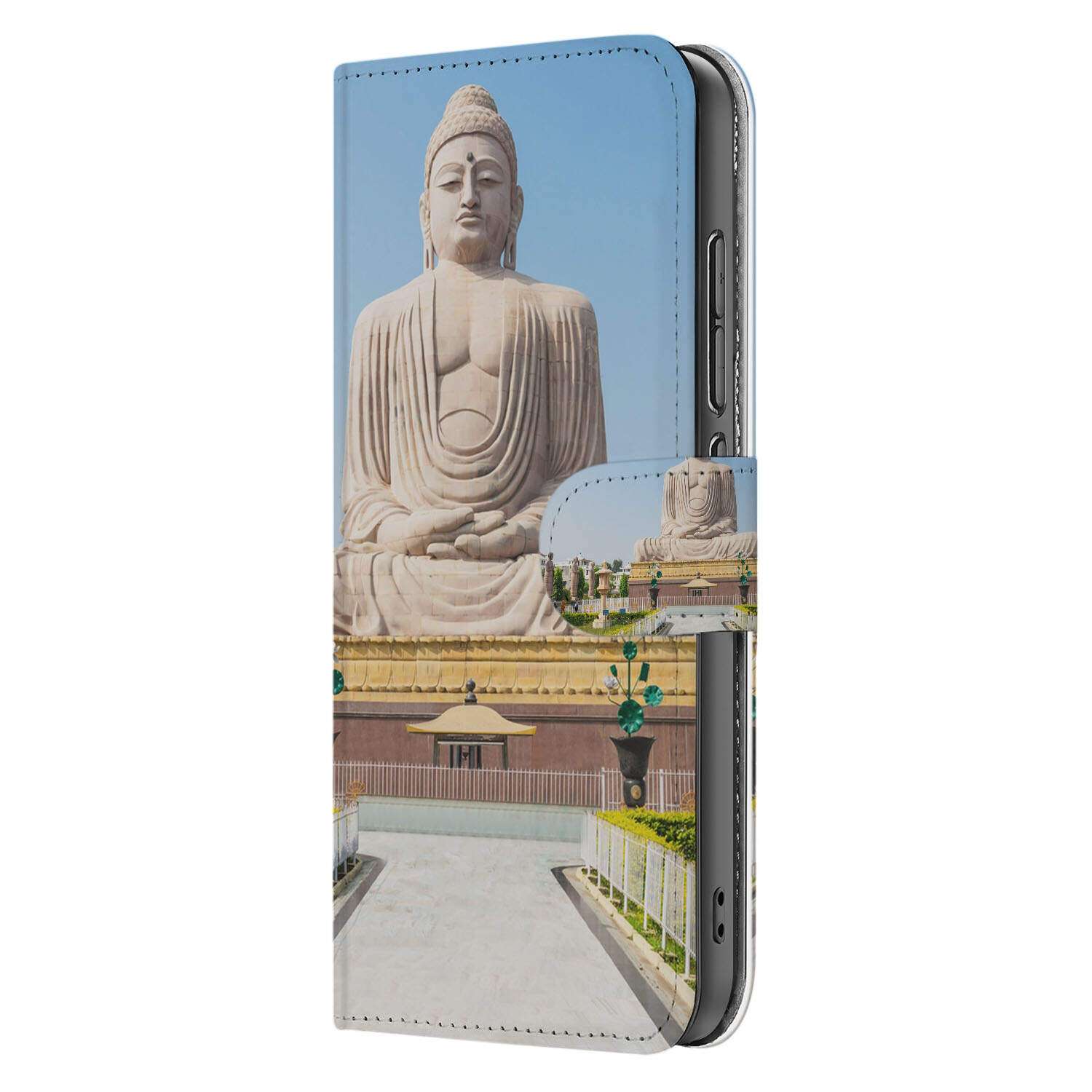 Xiaomi 15 Flip Cover Boeddha Boeddha design zijaanzicht