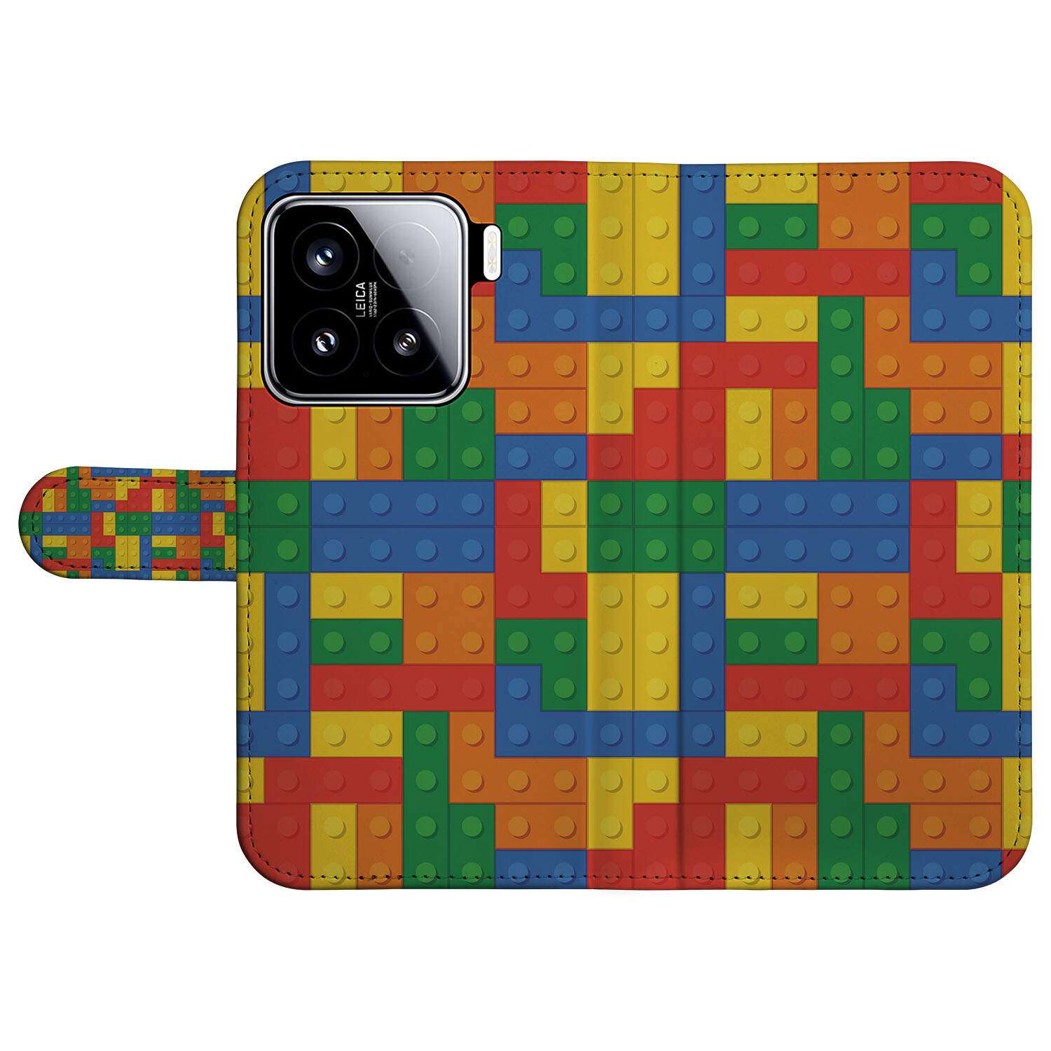 Xiaomi 15 Telefoon Hoesje Blokken hoesje blokken design voorkant