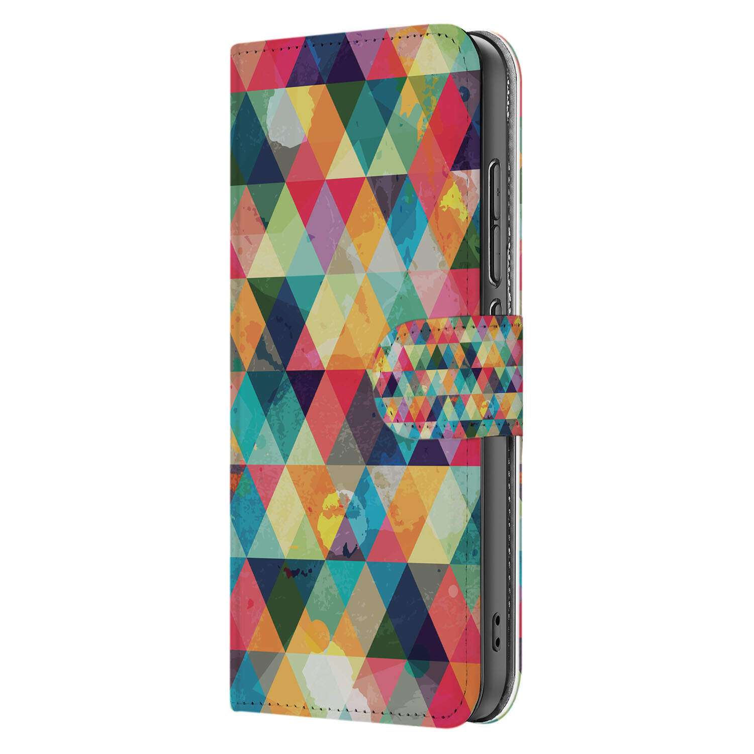 Xiaomi 15 Telefoon Hoesje Geruit design kleurrijk aanzicht