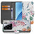 Xiaomi 15 Telefoonhoesje met Pasjes Bird Flowers book case ontwerp voorzijde