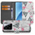 Xiaomi 15 Telefoonhoesje met Pasjes Flamingo Triangle book case voorkant